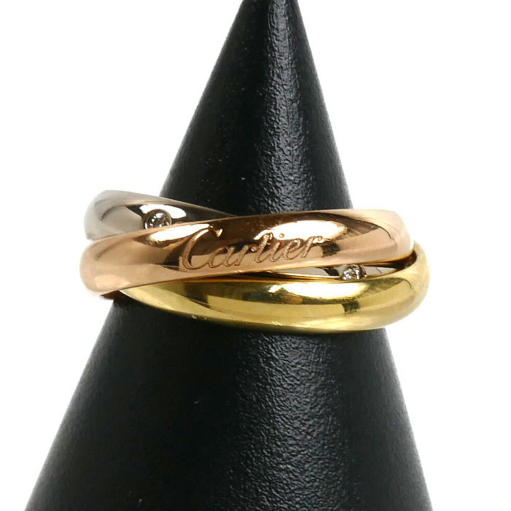 CARTIER Authentic 18k Gold Diamond Trinity Ring